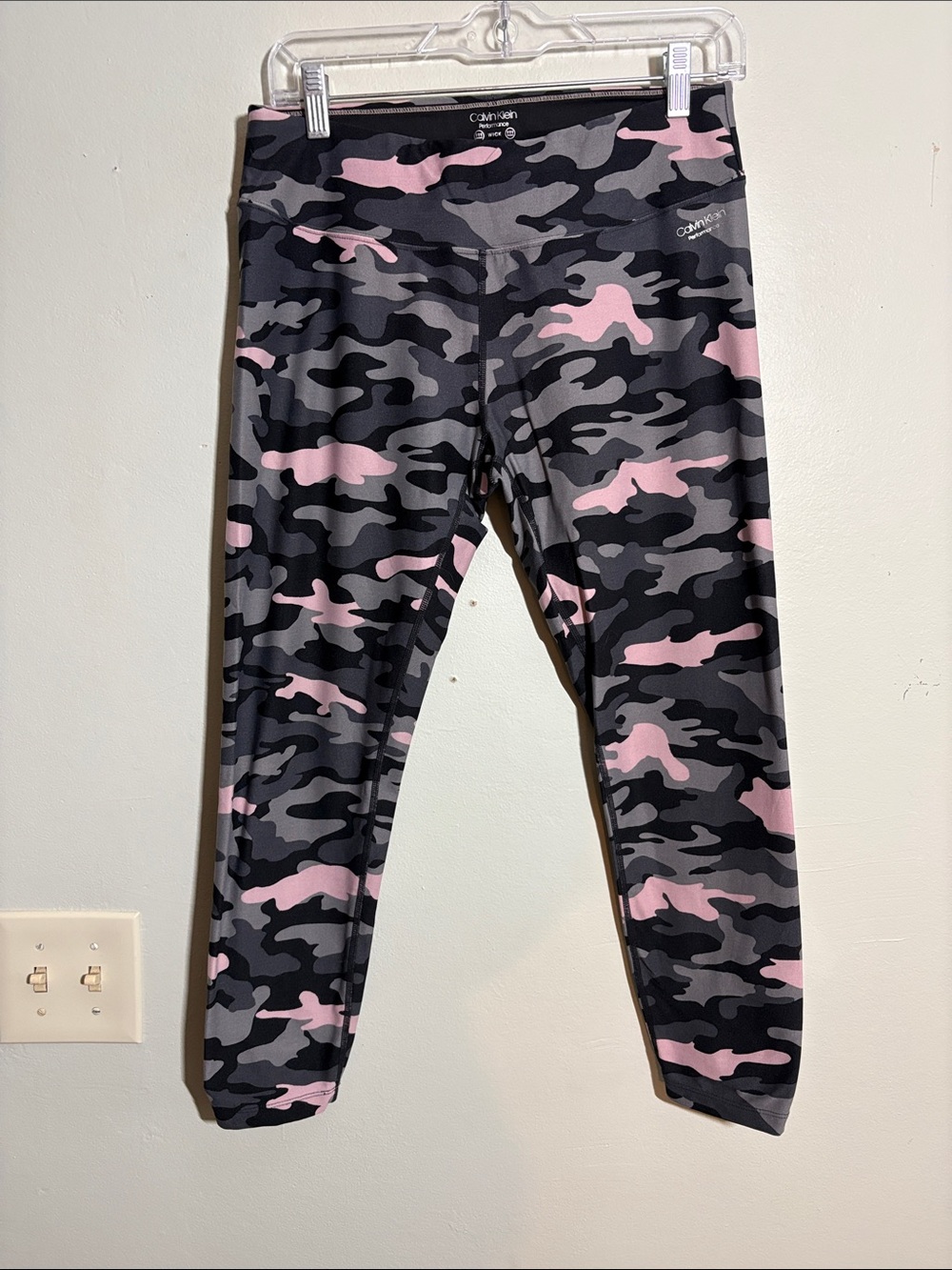 Calvin Klein Pink, Black & Gray Camo Leggings